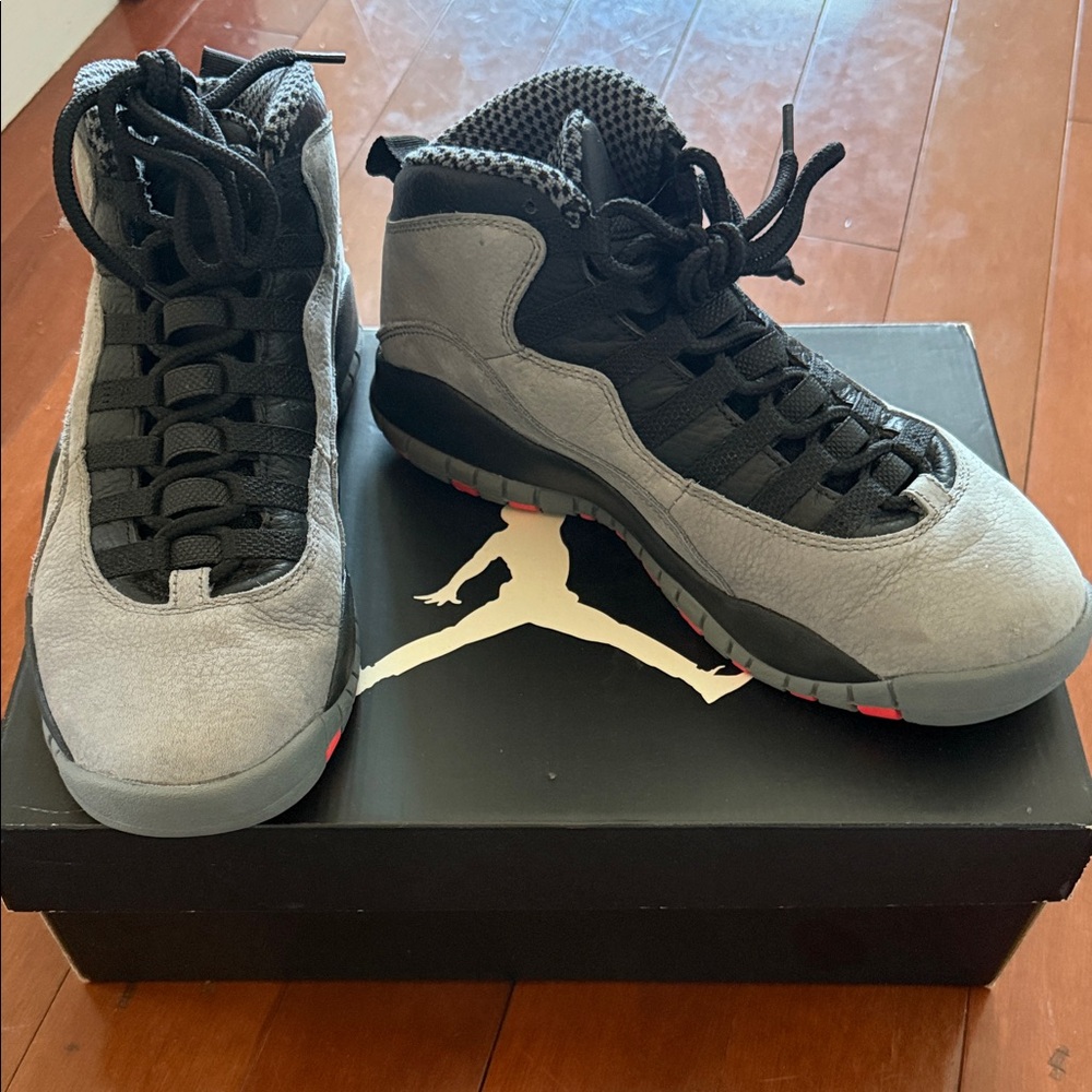 Jordan Retro 10 Cool Grey and Infrared